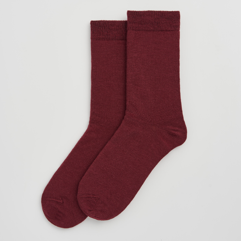 Dark Plum Merino Socks