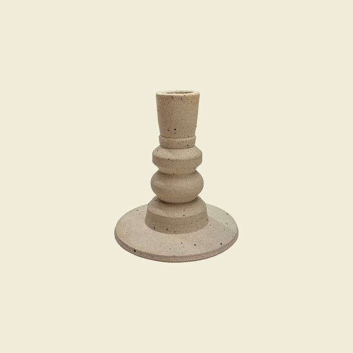 Pillar Candlestick Holder Unglazed | Studio ERS | Shop Fodder