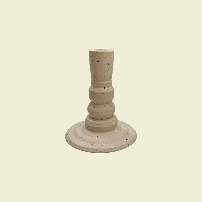 Pillar Candlestick Holder Unglazed | Studio ERS | Shop Fodder