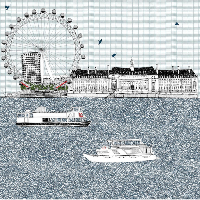 London Eye | Screenprint | Clare Halifax | Shop Fodder