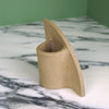 back detail of a handmade ceramic bud vase