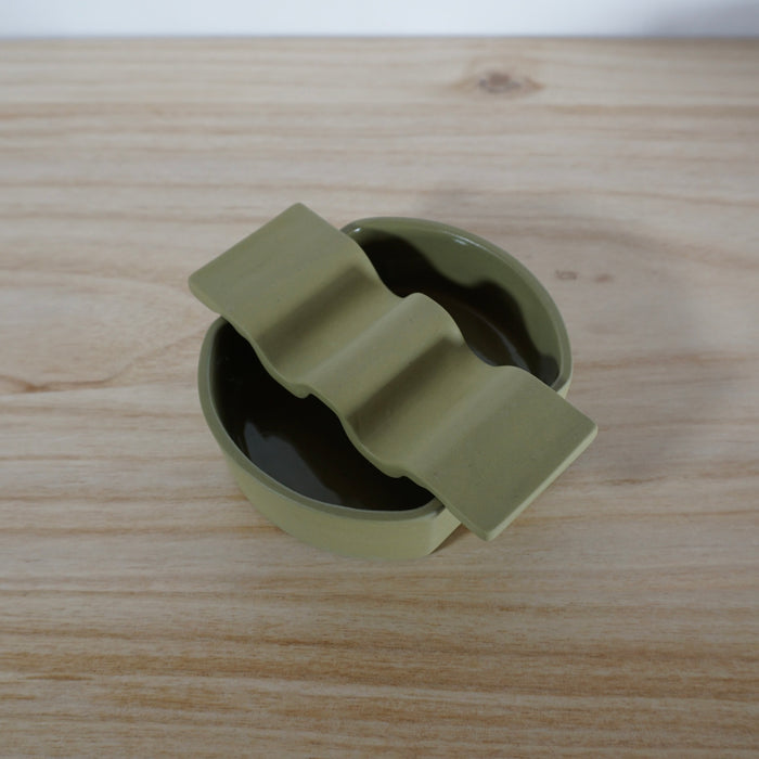 Moss Green Soap Dish | Emma Johnson | Shop Fodder