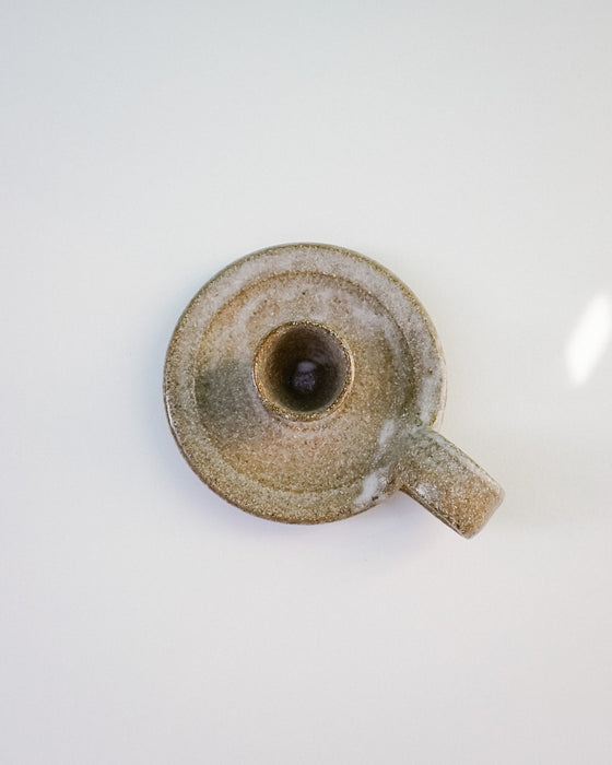 Lily Pearmain Ceramics | Candlestick Holders | Oat Glaze | Shop Fodder