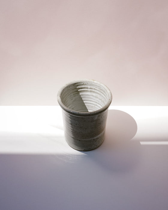 Speckled White Wine Cooler by Scree Ceramics at Fodder