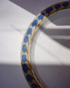 Ceramic plate with blue floral patterns on a white background. Sophie Alda | Handmade Ceramics | Shop Fodder