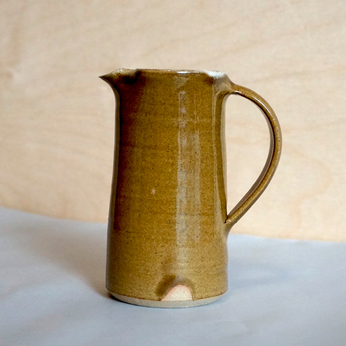 a nicotine brown colour milk jug from the side. Milk Jug | Lily Pearmain | Shop Fodder