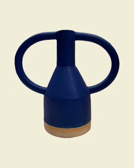 Midi Jug Eared Vase Blue | Sophie Alda | Shop Fodder