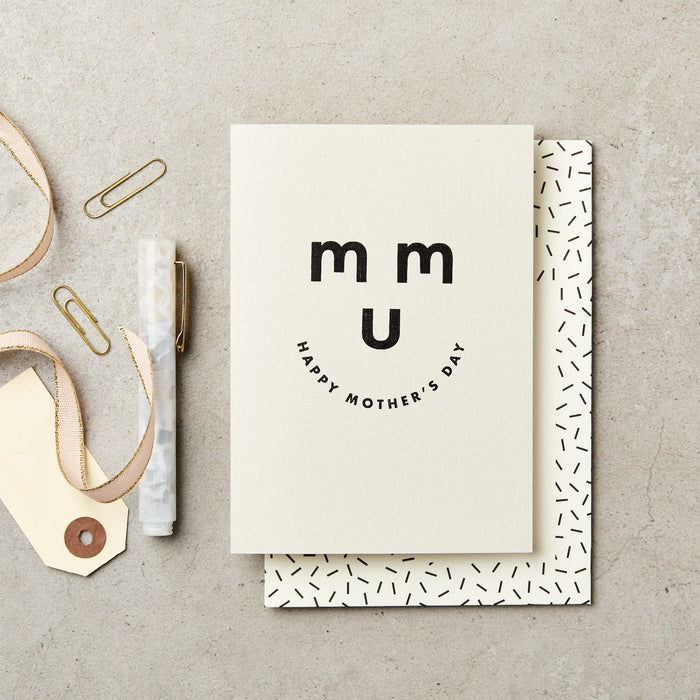 Mother's Day Smiley Face | Mother's Day Card | Katie Leamon | Shop Fodder