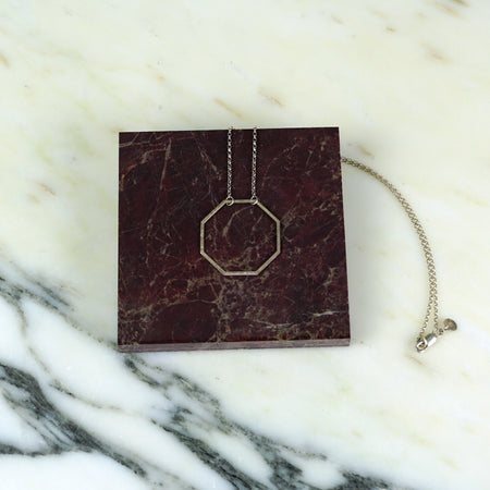 Octagon Sterling Silver Pendant | Scarlett Cohen French | Shop Fodder