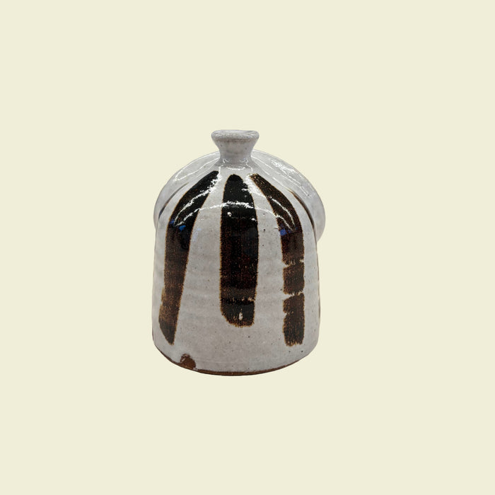 Salt Pig White Glaze with Rich Iron Stripe | Lily Pearmain | Shop Fodder