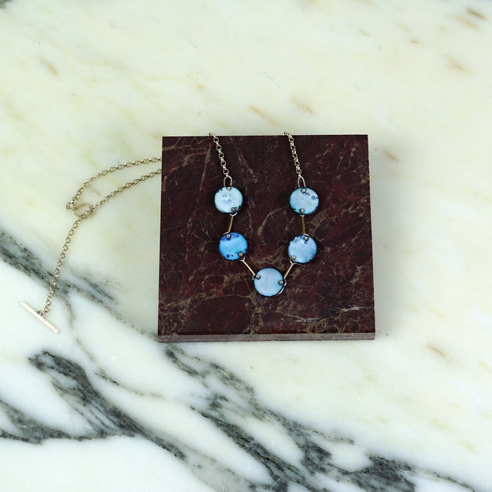 Small four circle enamel necklace by Scarlett French | Shop Fodder
