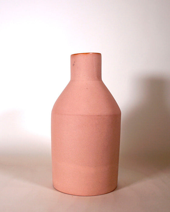 handmade pink bottle vase. Sophie Alda | Handmade Ceramics | Shop Fodder
