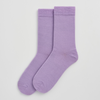 Pair of purple socks on a light gray background.  Pairs Socks | Shop Fodder